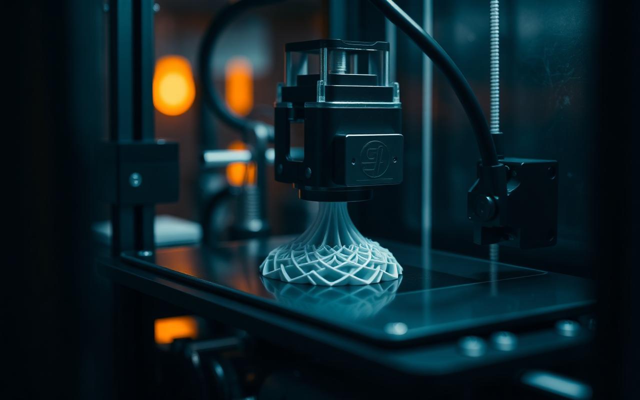 Impressora 3D em operação